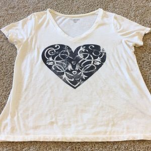 Vintage VNeck sea salt Supersoft easy shot sleeve